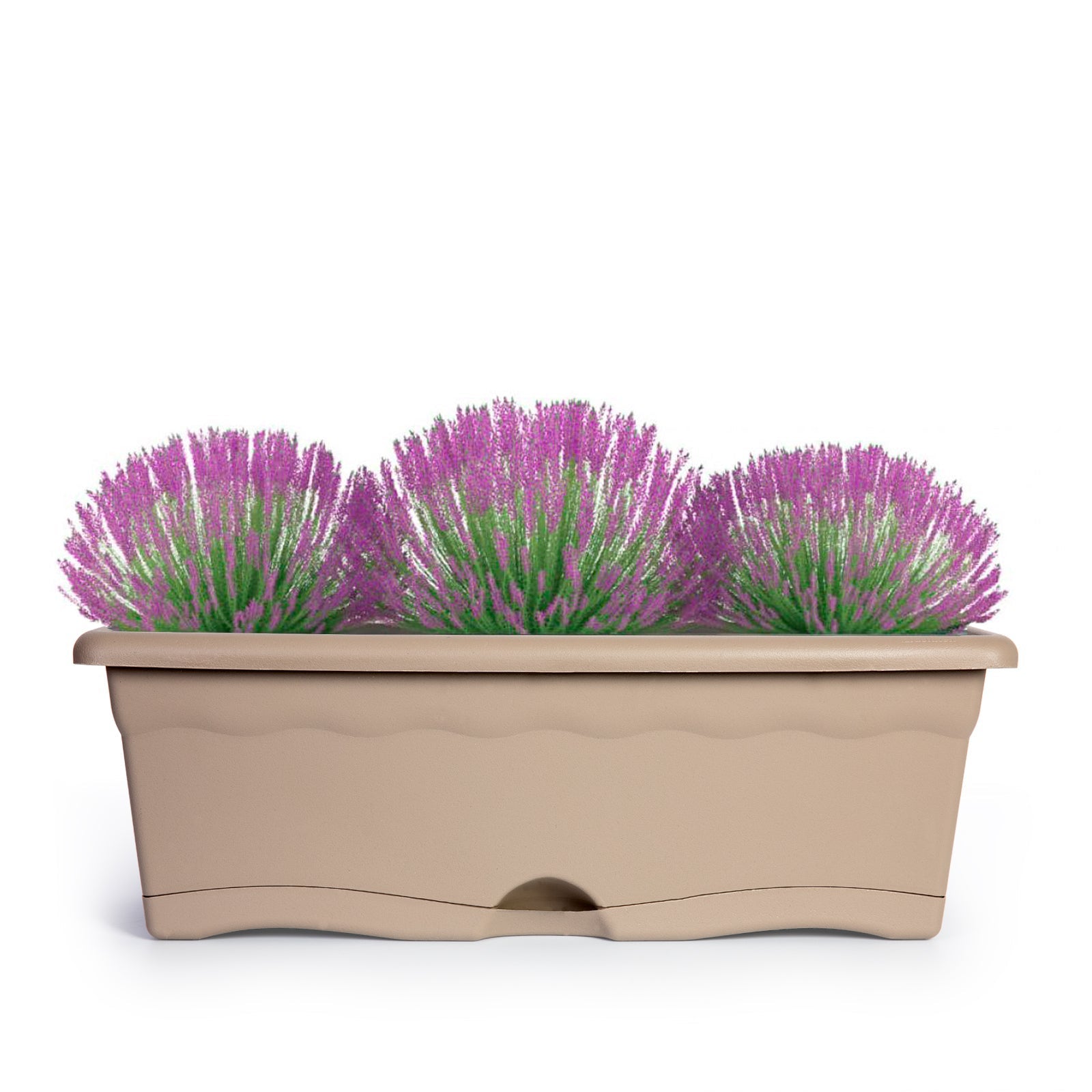 Jardinière avec plaque intégrée couleur anthracite 80x20cm - 5