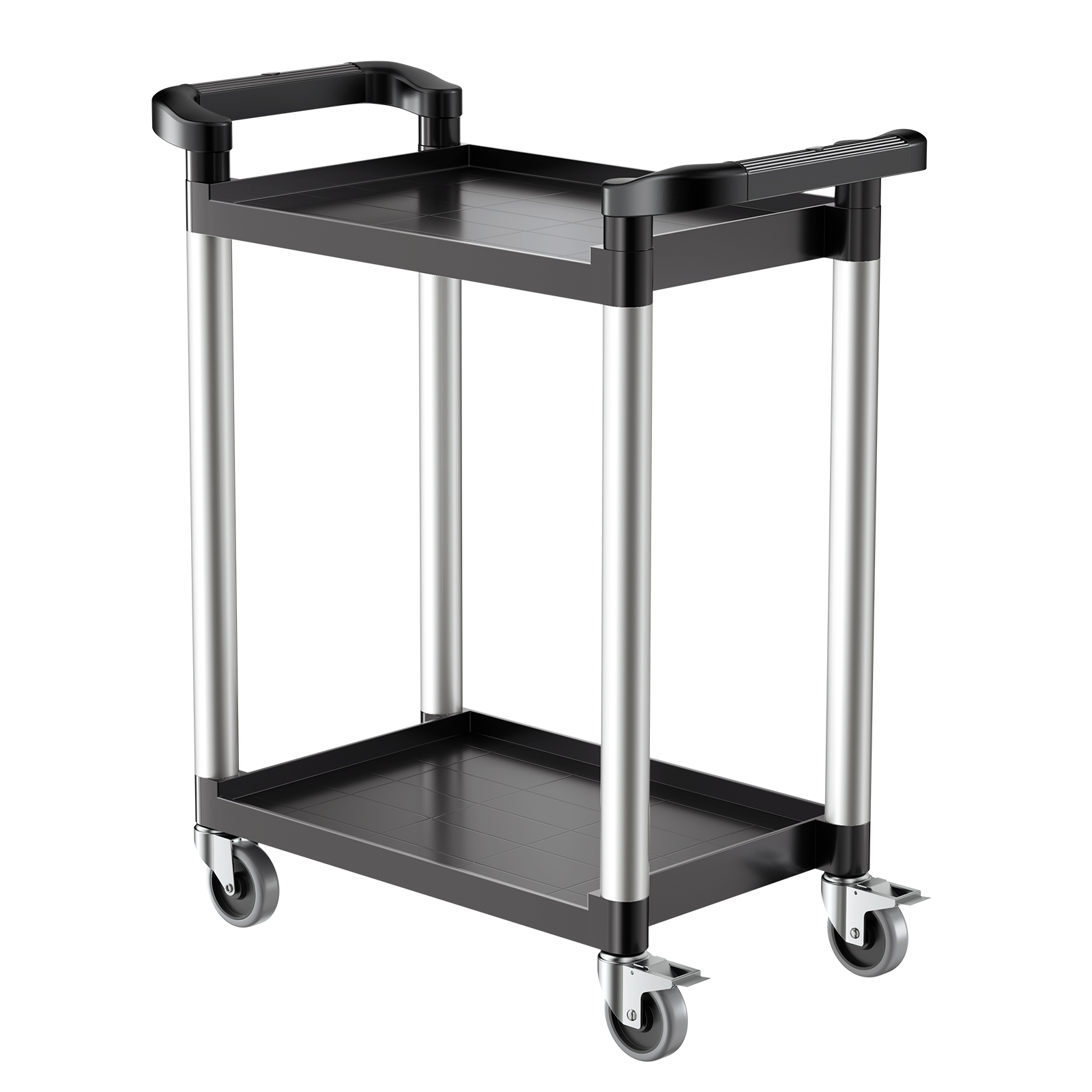 Wózek wielofunkcyjny 136 kg Wózek serwisowy 2-poziomowy Wózek narzędziowy 800x410x945 mm VEVOR
