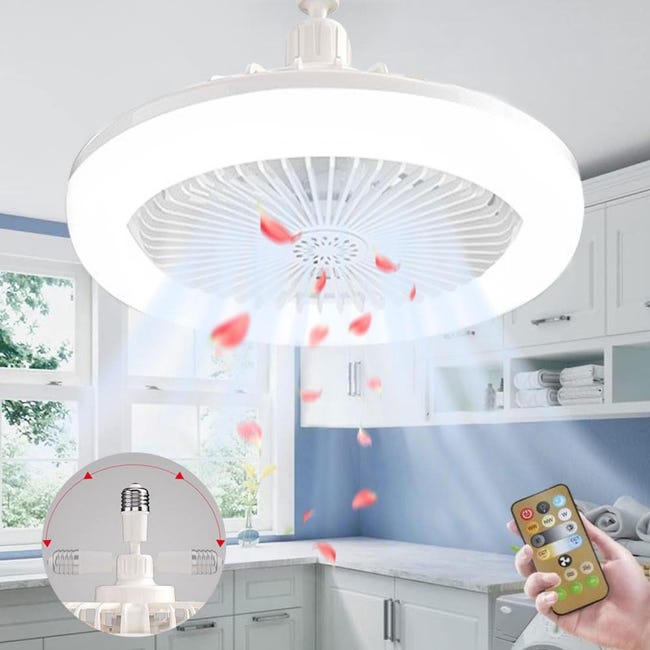Ventilatore Da Soffitto Con Luce Pale Scomparsa 72W Lampadario Sospensione con Telecomando incluso Regolabile 3000K 4000K 6500K Ventilatore Da Soffitto Con Luce Pale Scomparsa 72W Lampadario Sospensione con Telecomando incluso Regolabile 3000K 4000K 6500K
