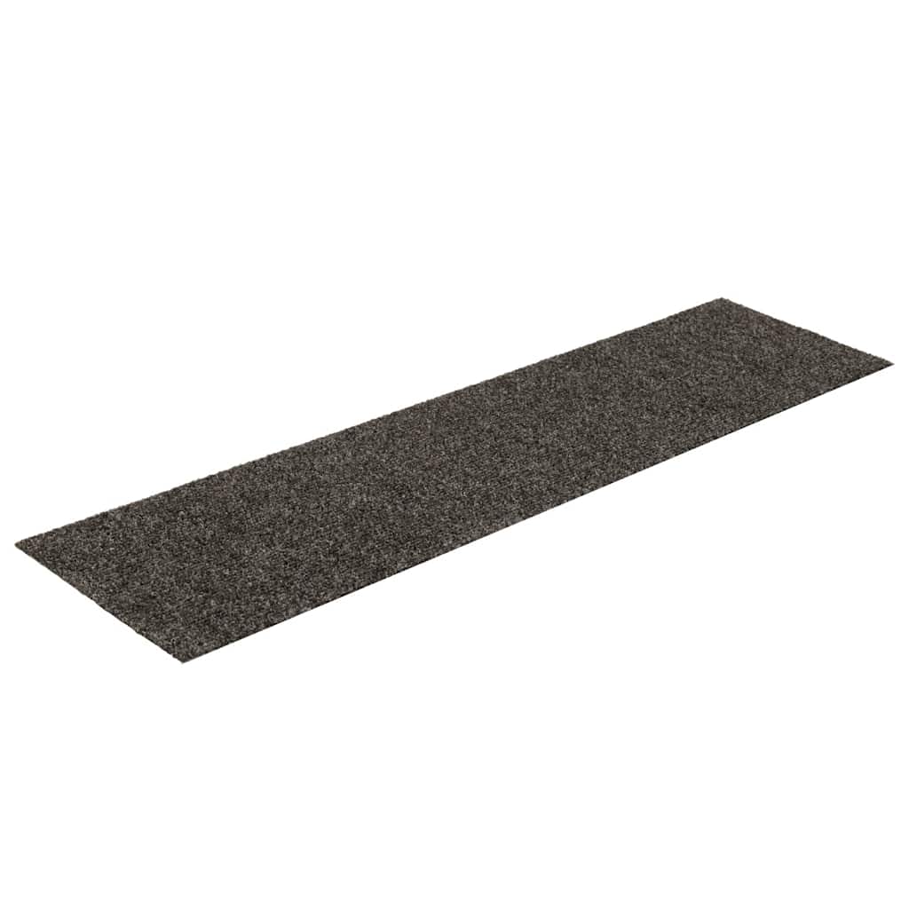 Tapis d'escalier autocollants 30 pièces 76 x 20 cm Anthracite Rectangulaire vidaXL - 4
