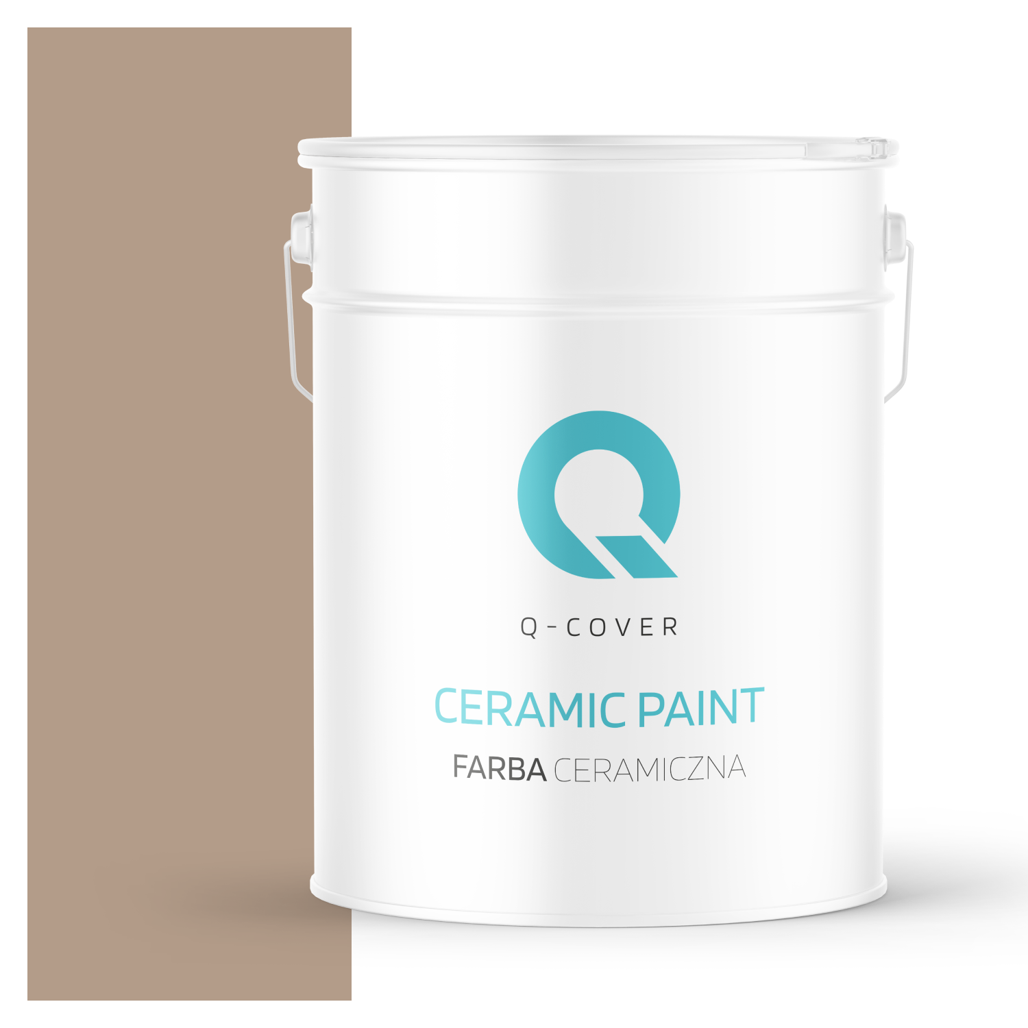 Farba Ceramiczna Do Ścian i Sufitów Q-Cover Orzechowy H4934 Głęboki Mat 10L
