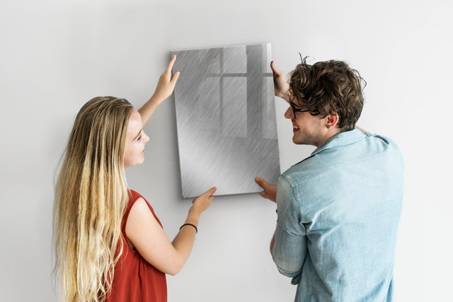 Lavagna Magnetica Murale, Tulup - 40x60 cm - Éclat métallique, 5 magneti, una spugna, un pennarello nero
