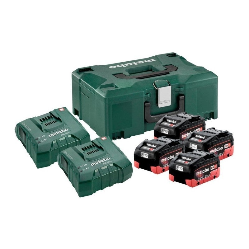 Pack énergie 18V LIHD (4x8,0 AH) avec chargeur ASC 145 DUO dans metabox - METABO 685135000 - 5