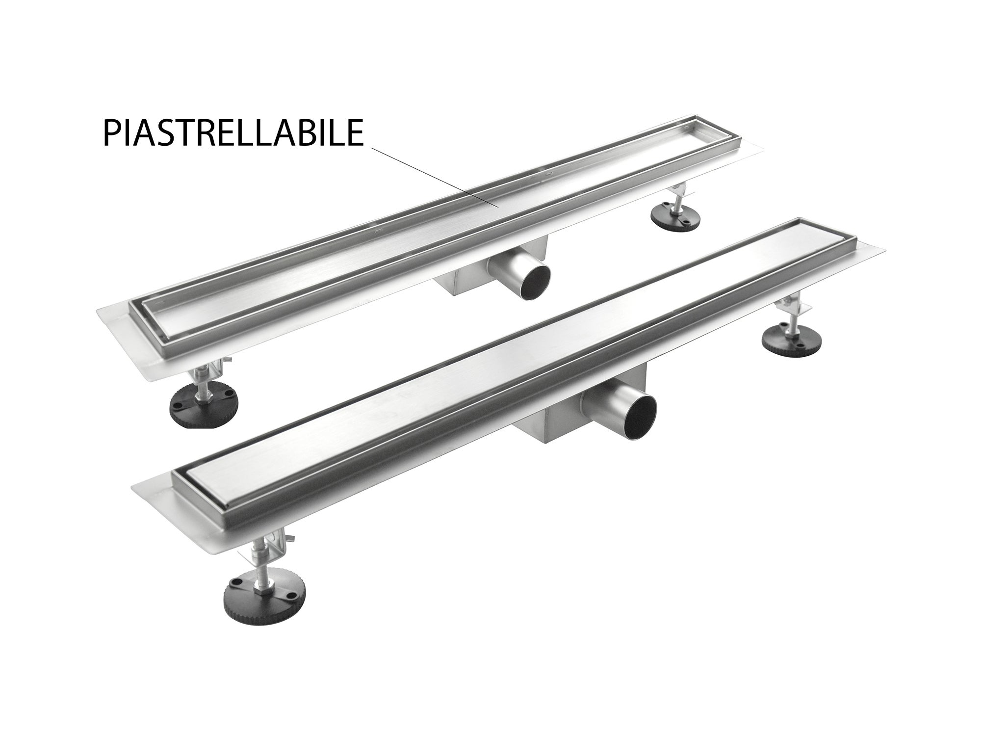 NALA - Canalina de Drenagem para Chuveiro de Piso em Aço Inox Modelo Linha 60 - 4