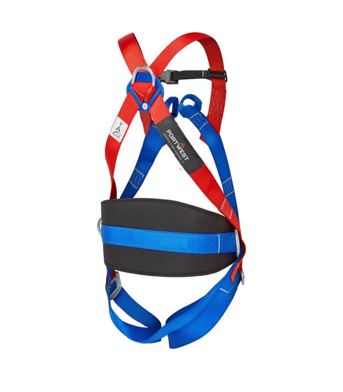 Portwest - Harnais ergonomique 3 points avec anneau dorsal en D Confort - Rouge - Unique - 2