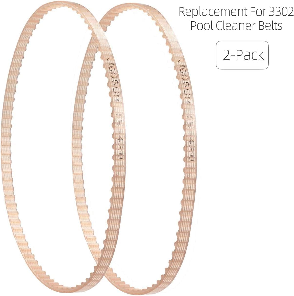 Correa de transmisión Aquabot - Paquete de 2 correas para limpiafondos, modelos A3302PK, accesorios de repuesto - 2