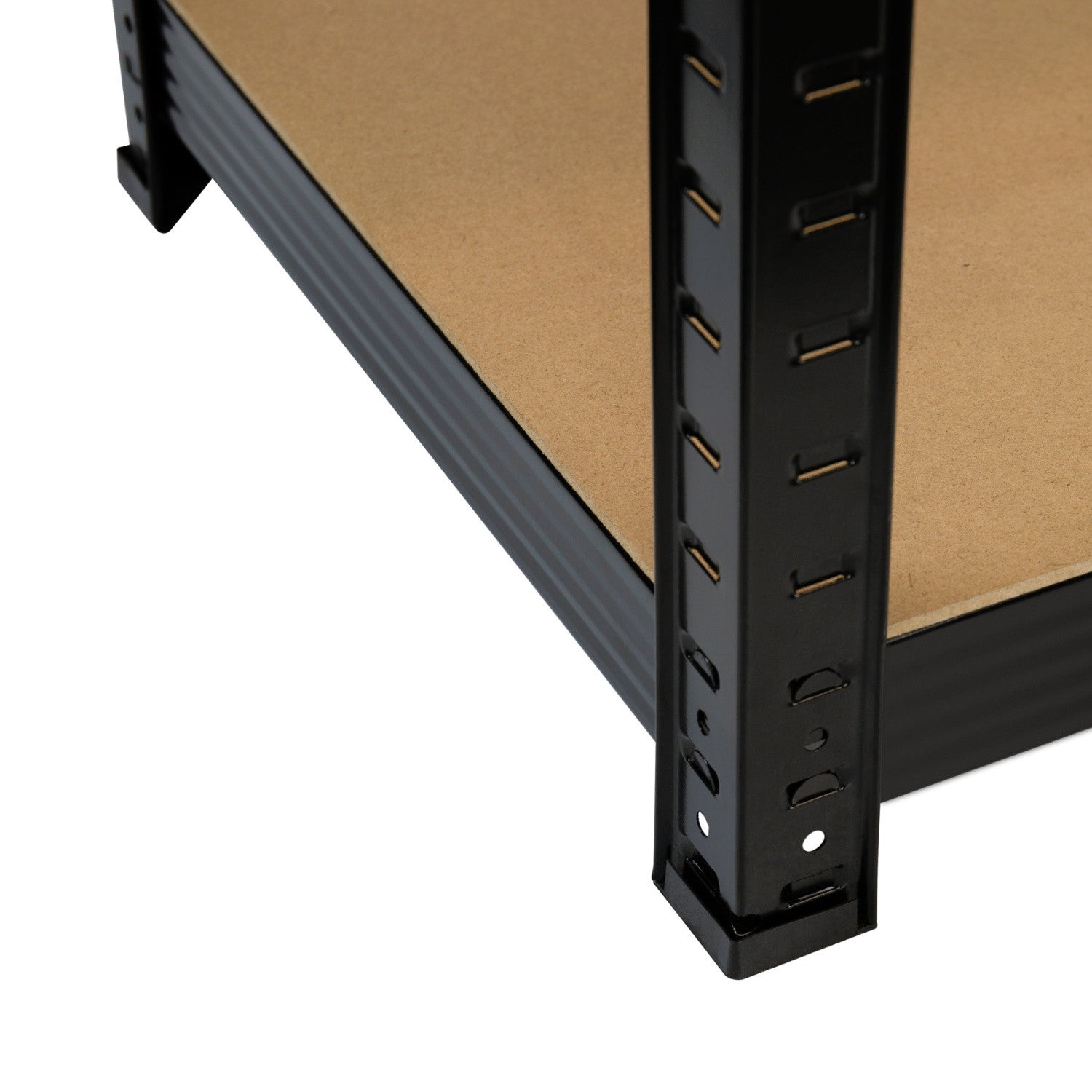 Pack de 2 Prateleiras Metálicas Modulares com 5 Prateleiras 875kg Preto 90x40x180cm Thinia Home - 4