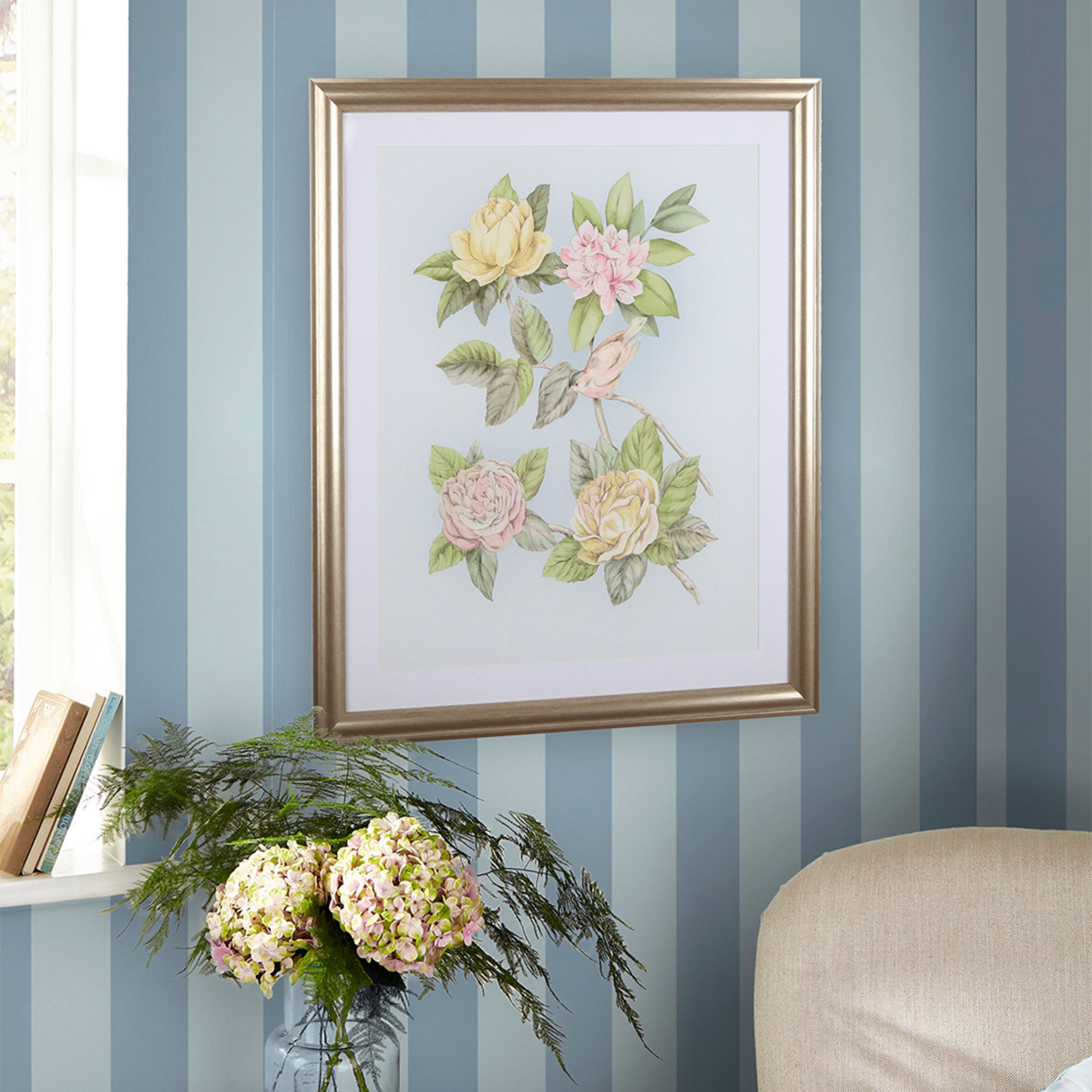 Laura Ashley Tapeta filzelinowa LILLE MATT STRIPE 10 m x 52 cm