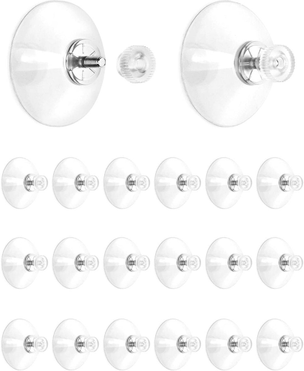 Ventuze, ventuze pentru ferestre, Ø 40 mm, cu piuliță zimțată, 20 bucăți