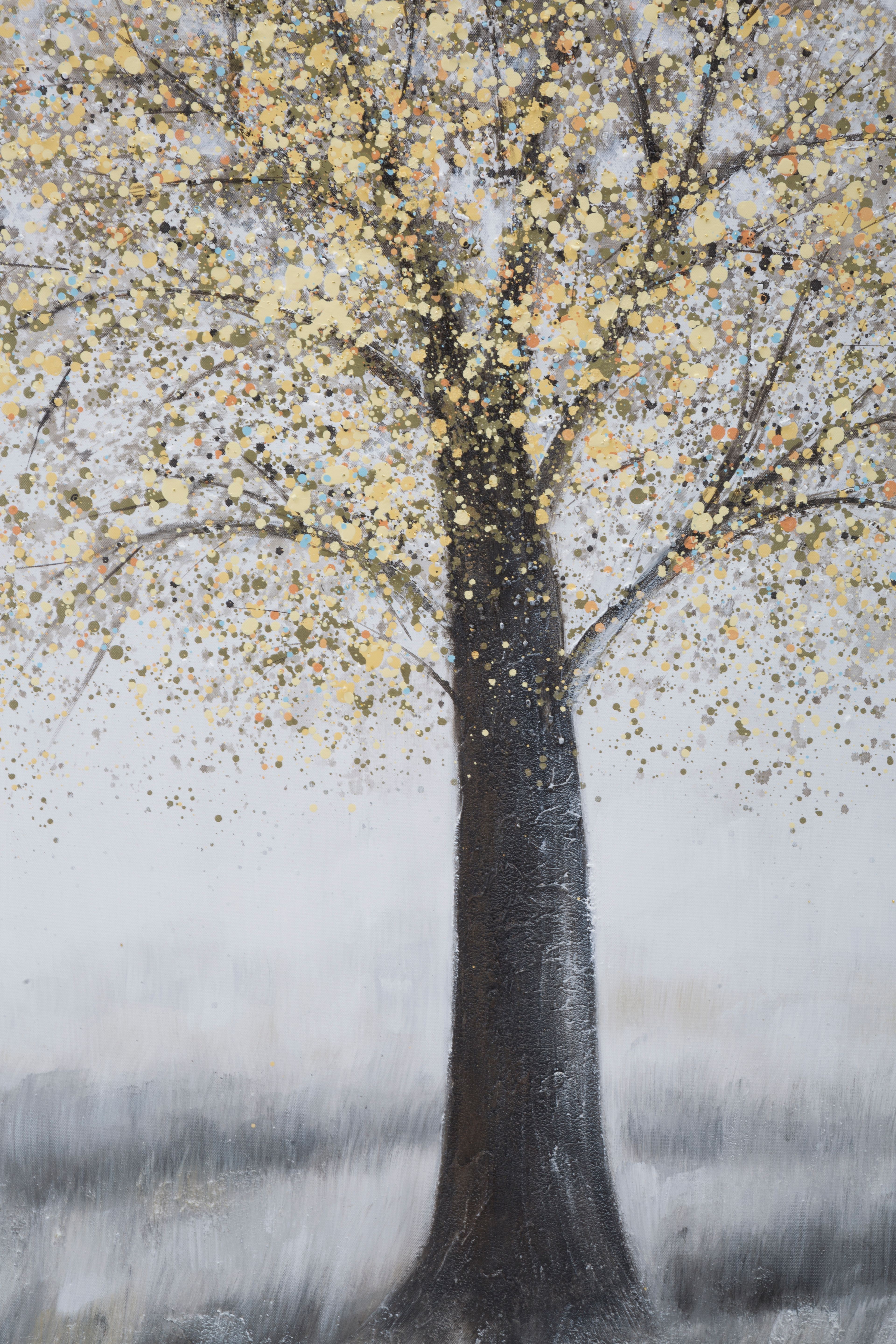 PEINTURE MURALE FAITE MAIN ARBRE SIMPLE -A- CM 80X3,8X120 - 4