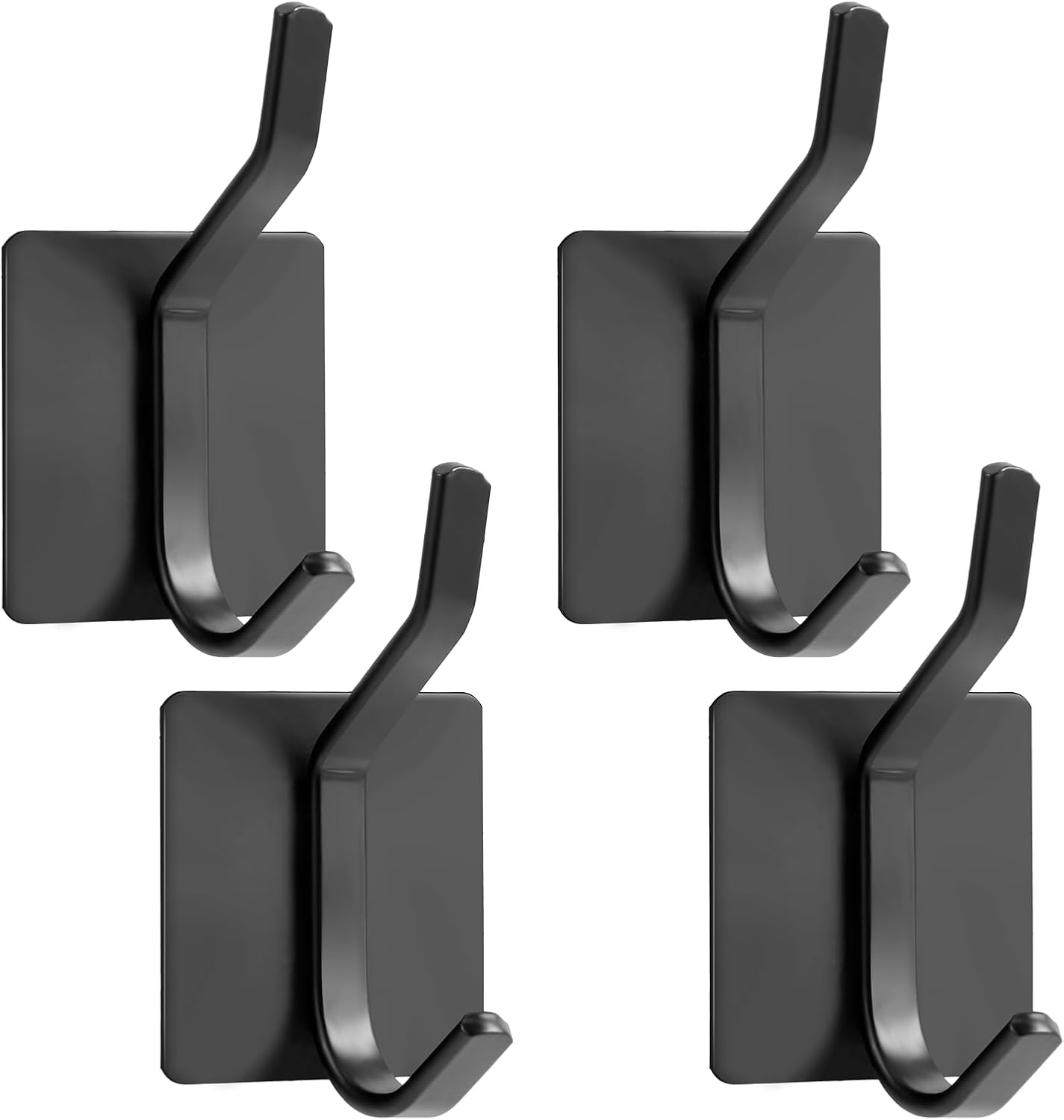 sztuki samoprzylepnych haczyków ściennych – mocne, samoprzylepne, podwójne haczyki – można stosować na szafkach, drzwiach i ścianach – bez wiercenia –