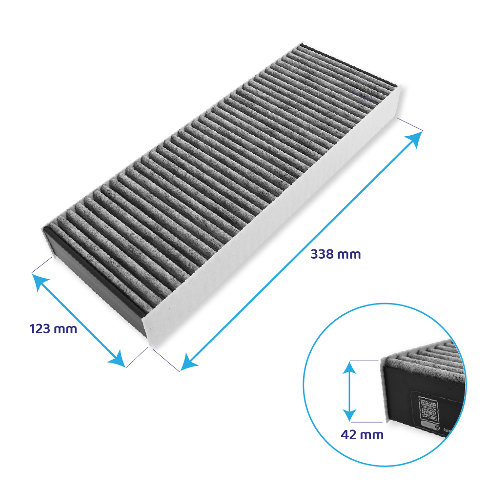 Kasper Solutions Set Filtri a Carboni Attivi Compatibile con Bora Basic BIU/ BHU/BFIU (2 pezzi), Compatibile con Tutti i Modelli Bora Basic