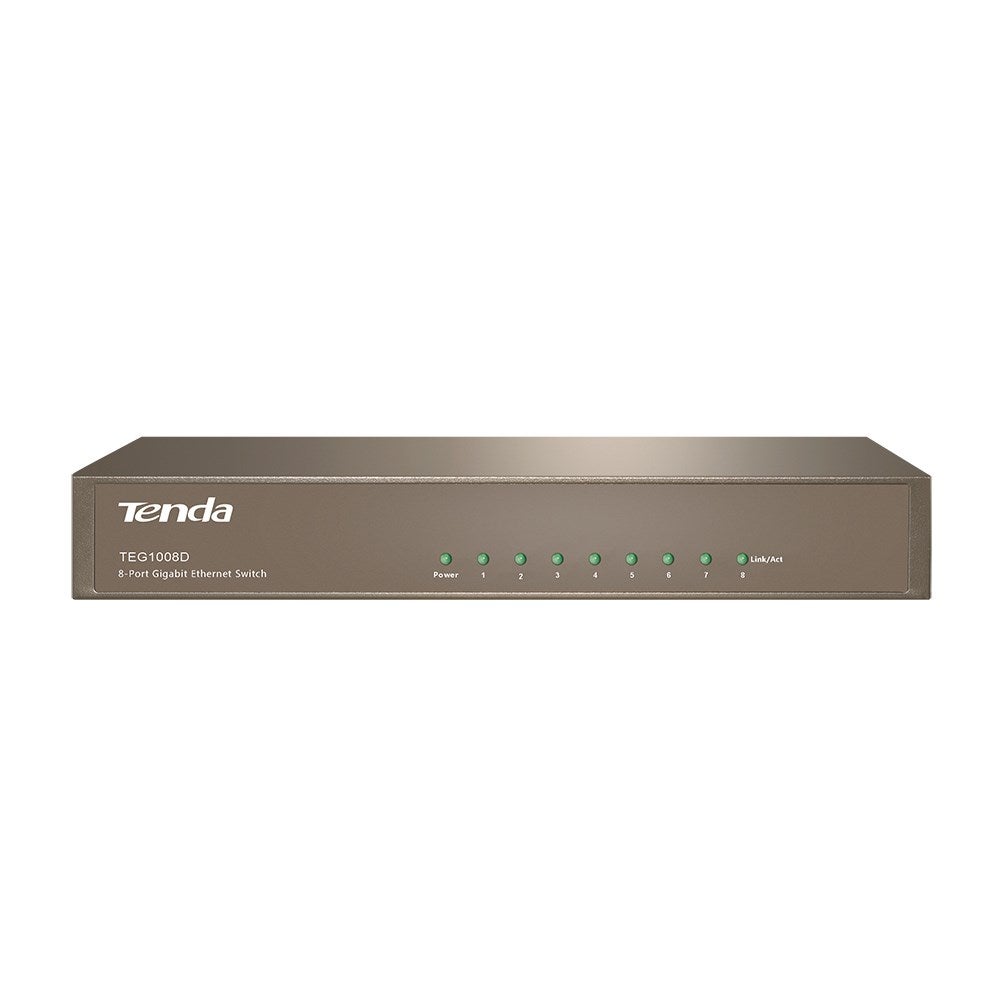 Tenda Switch Router TENDA SWITCH TEG1008D 8 PUERTOS 10/100/1000 SOPORTE FULL-DUPLEX ANCHO ...