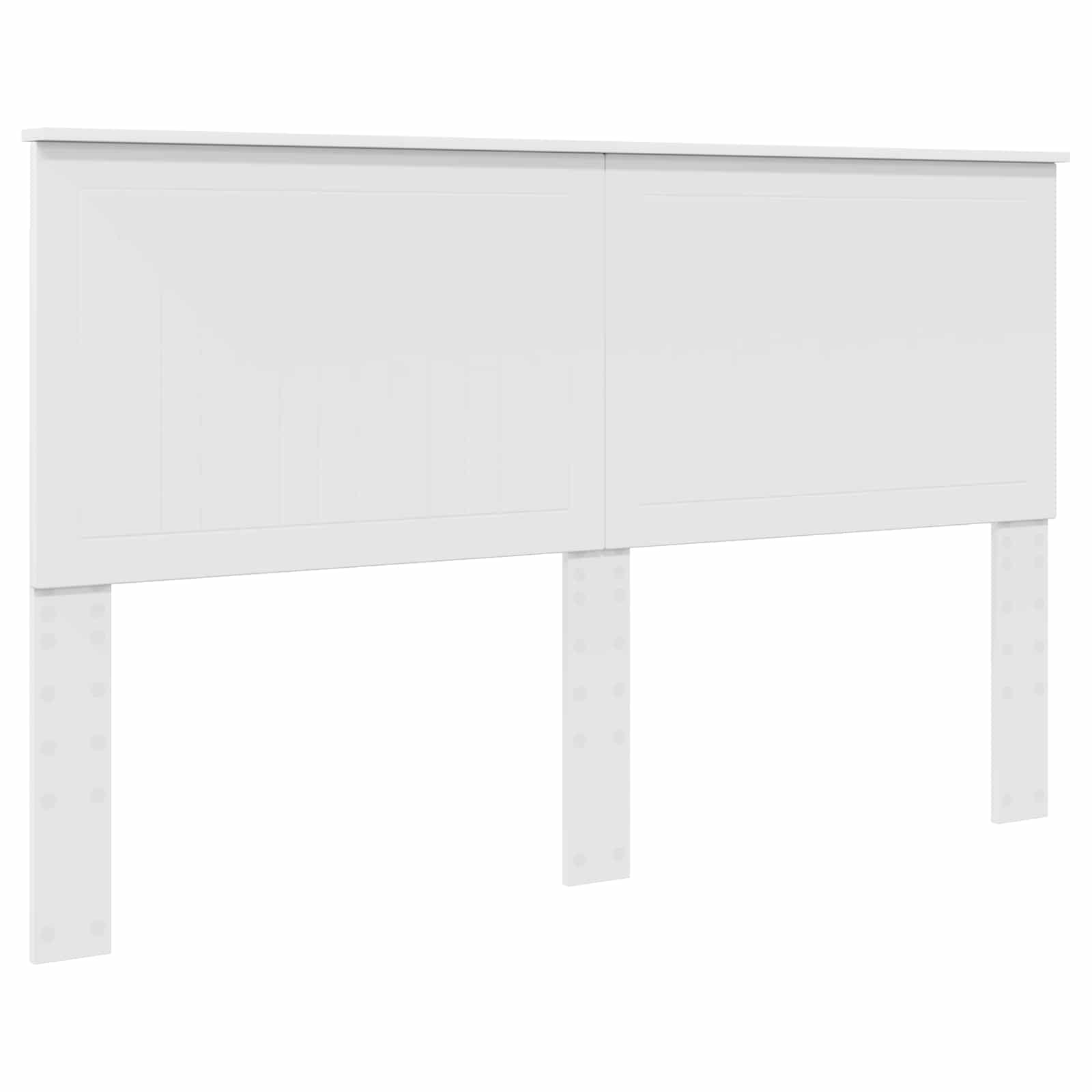 Cadre de lit, blanc, 160 x 200 cm, pin massif - 6