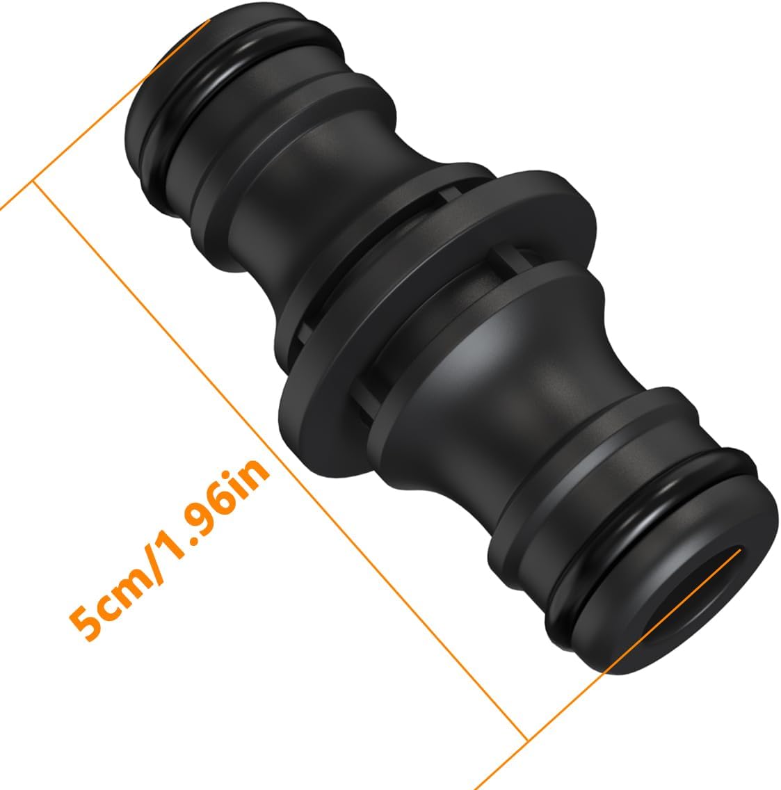 10 Connettori Per Tubi Da Giardino 1/2 Pollice – Set Con Splitter A Y E Doppi Raccordi - 3
