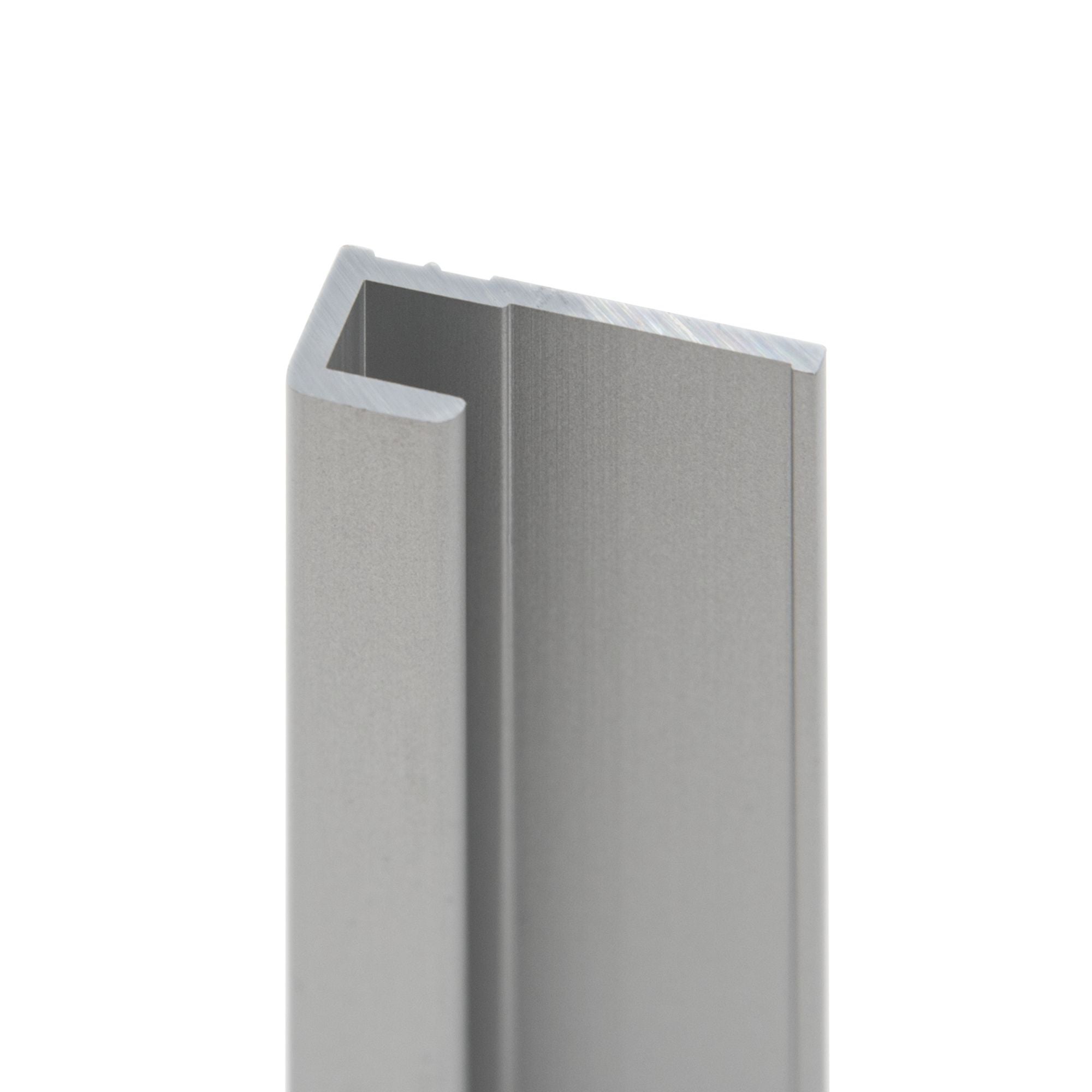 Schulte pack de 4 profilés 210cm: 2 profilés de finition+1 profilé d’angle+1 profilé d'extension pour panneaux muraux DécoDesign&nbsp;aluminium alu-argenté - 2