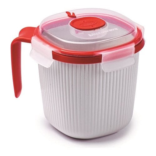 Set Cottura Microonde SNIPS Linea Tempo Zero - 5 Pezzi | Mug, Vaporiera, Cuoci Riso - Made In Italy BPA Free - Foto 2