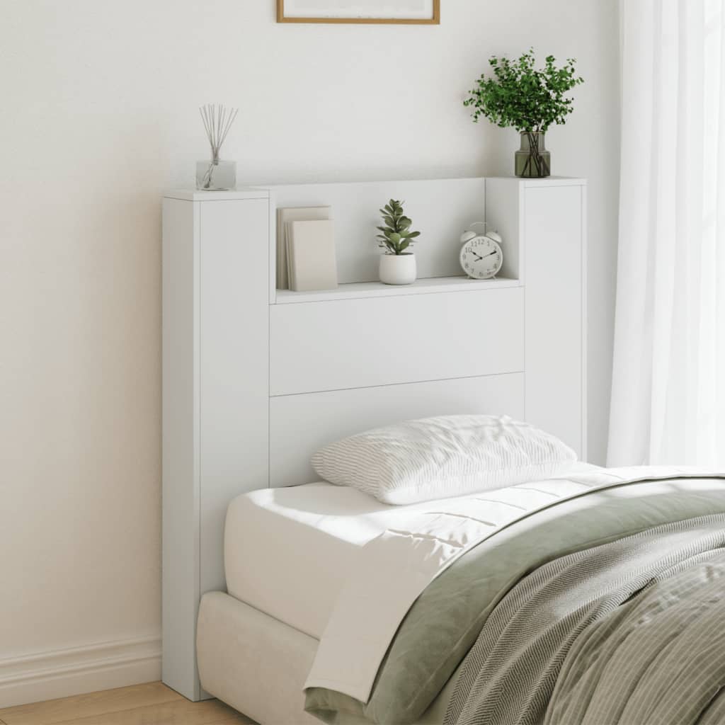 Armoire T Te De Lit Avec Led Blanc X X Leroy Merlin