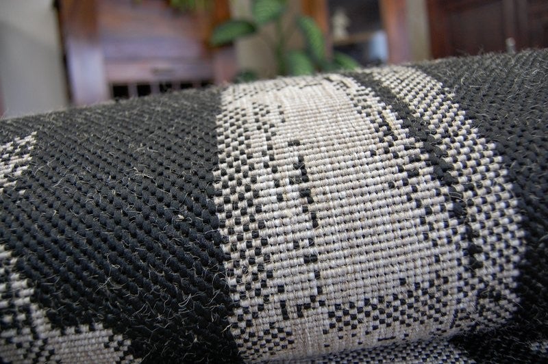 TAPPETO DI SPAGO SIZAL FLOORLUX 20240 nero / argento 200x290 cm - 3