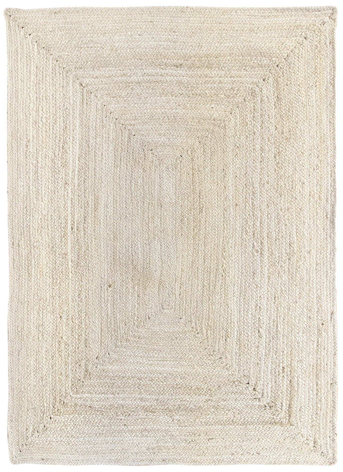 Hamid - Tapis en jute blanc ALHAMBRA 300x250cm - Tapis pour salon, chambre, salle familiale - 2