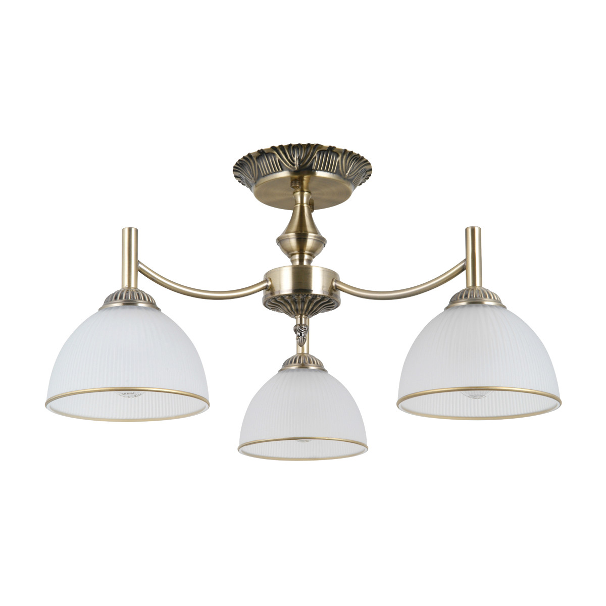 Lampa wisząca FENER antyczny mosiądz 3 x E27 x 40W wym: 28 x 52 x 52 cm Italux