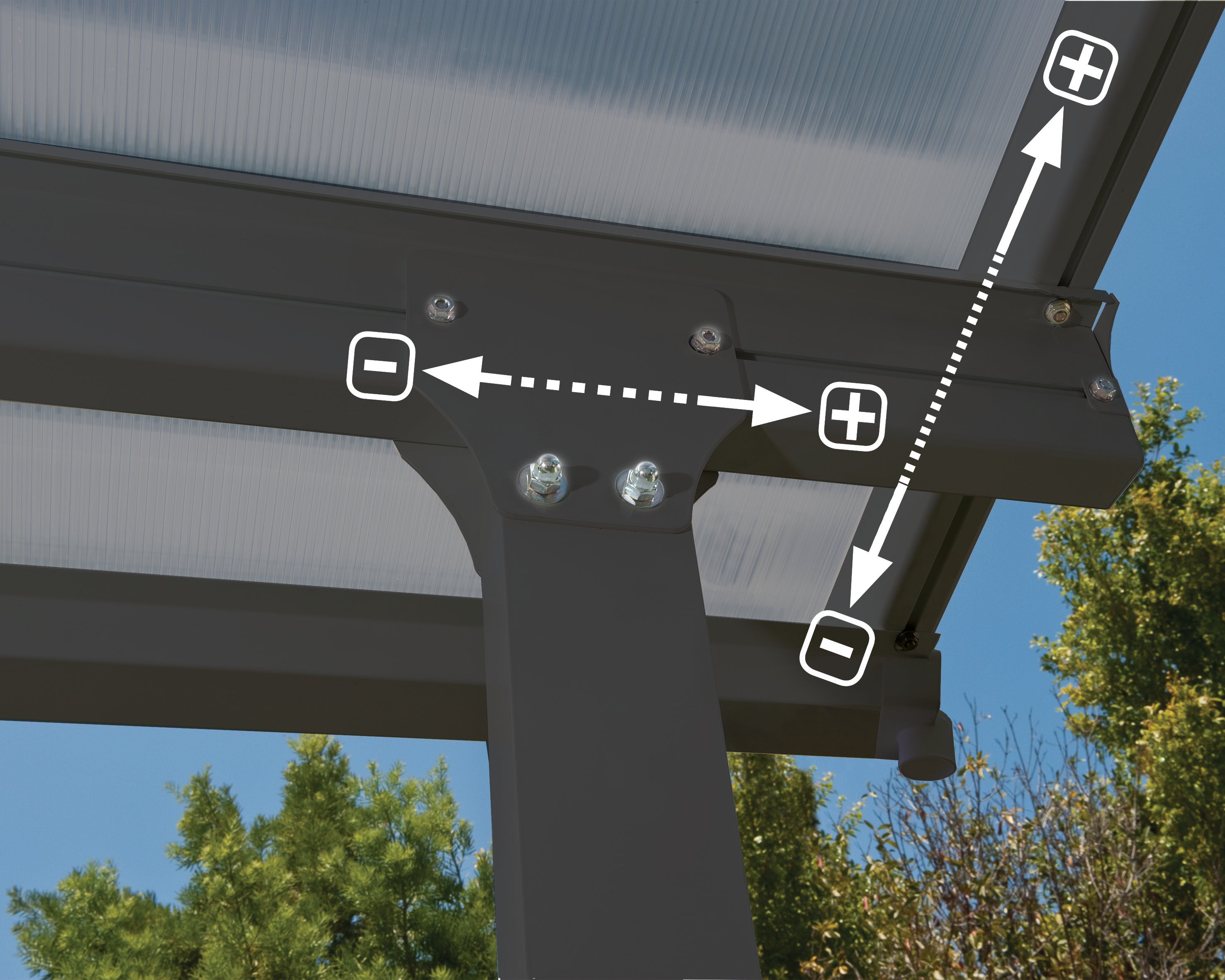 Pergola Anthracite en Aluminium 28.5 m² - 2