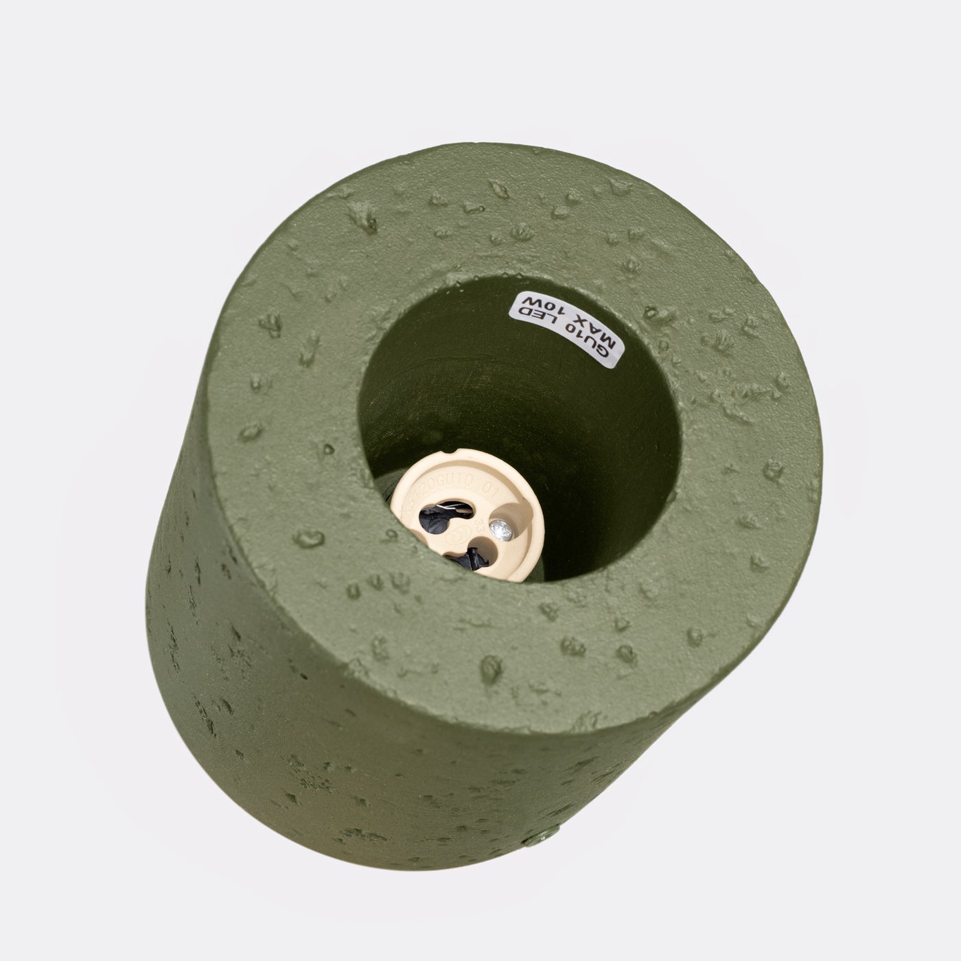 Reflektor sufitowy betonowy ORBIS zielony oliwkowy 1xGU10x10W beton architektoniczny wym:10x10x10cm IP20 Sollux Lighting - 5