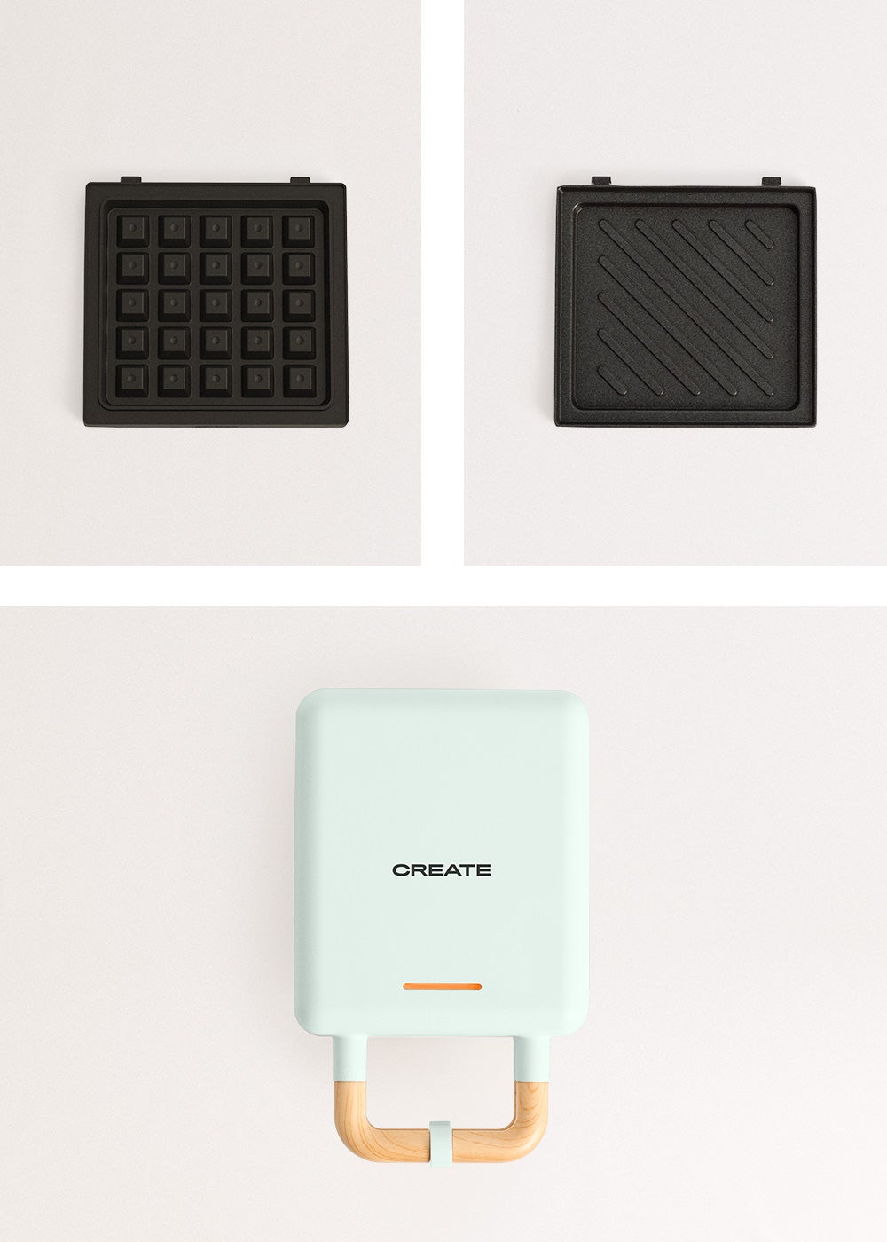 CREATE - STONE STUDIO - Sandwichera grill y gofrera de placas intercambiables - 8