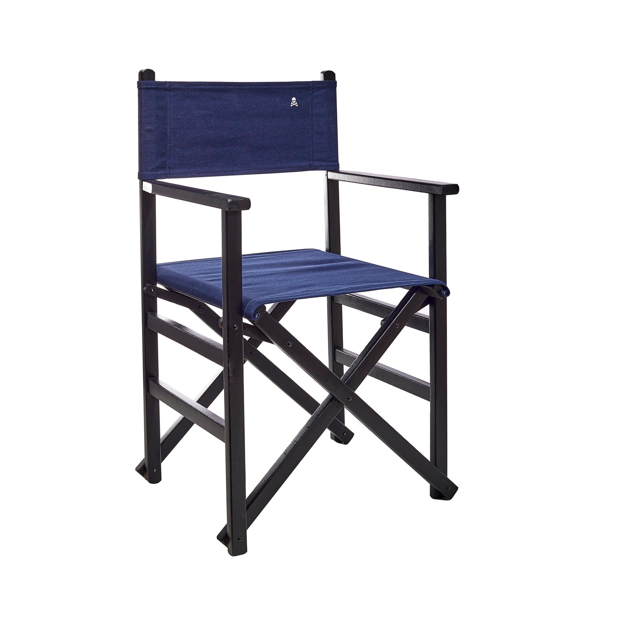 OEF Furnishings Sedia Pieghevole Imbottita In Vinile (4 Pezzi) - Telaio In Acciaio Lega, Seduta 39,4 Cm, Imbottitura 3,2 Cm - Blu Scuro