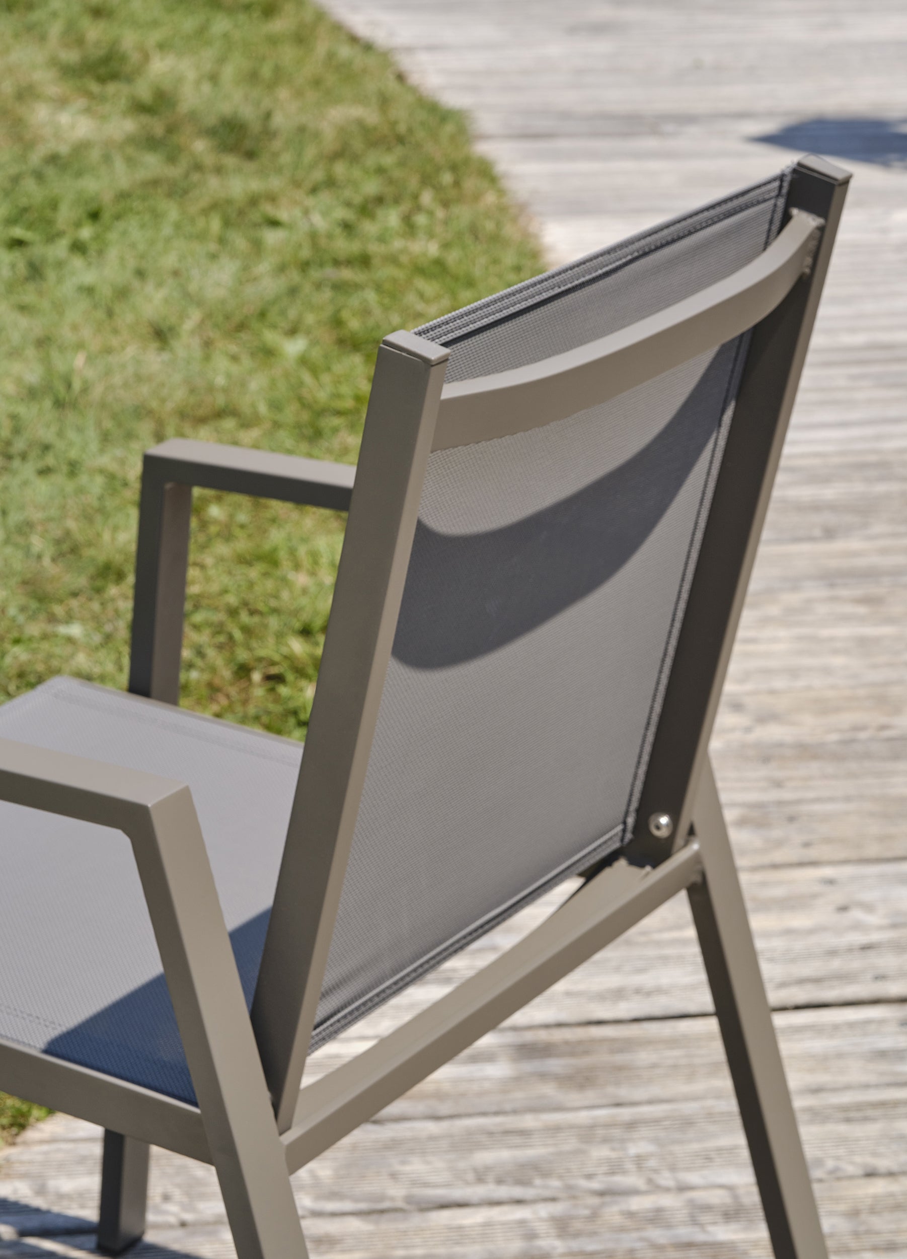 Sillón de jardín apilable de aluminio cuarzo FLORIDE - DCB GARDEN - 4