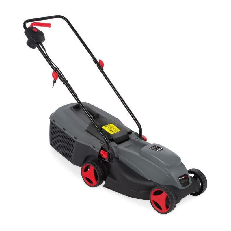 Tondeuse Largeur Coupe 320 Mm Tondeuse à Gazon électrique RURIS RXE1200 - 1200W, Coupe 32 Cm, Bac 30L - Hauteur Réglable 25/45/60 Mm - Manche Pliable Tondeuse Largeur Coupe 320 Mm Tondeuse à Gazon électrique RURIS RXE1200 - 1200W, Coupe 32 Cm, Bac 30L - Hauteur Réglable 25/45/60 Mm - Manche Pliable