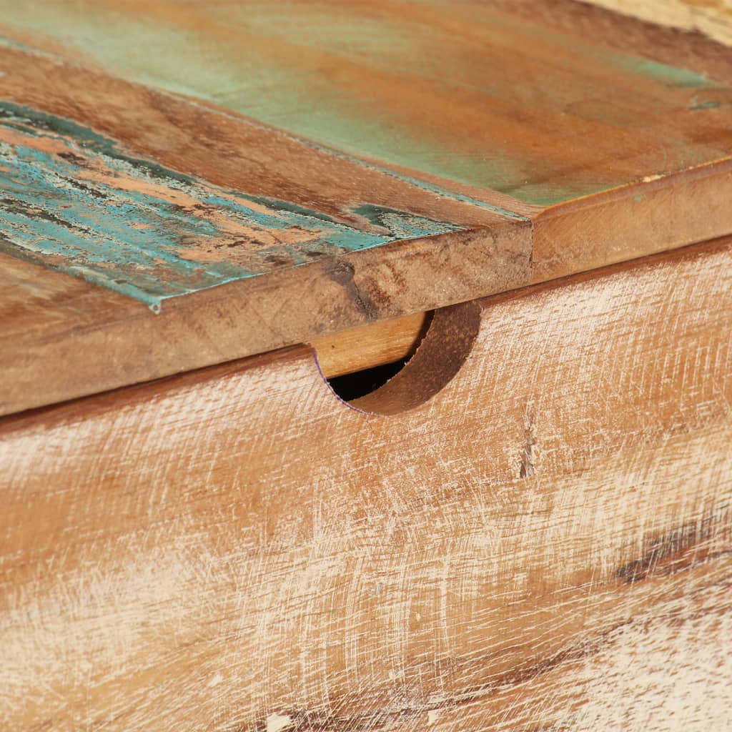 Toletta con specchio tavolo da trucco 112 x 45 x 76 cm legno massello di recupero 02_0006357 - 7