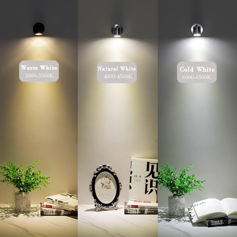 luci di lettura a LED da 3 W e 12 V per barca, roulotte, camper, auto