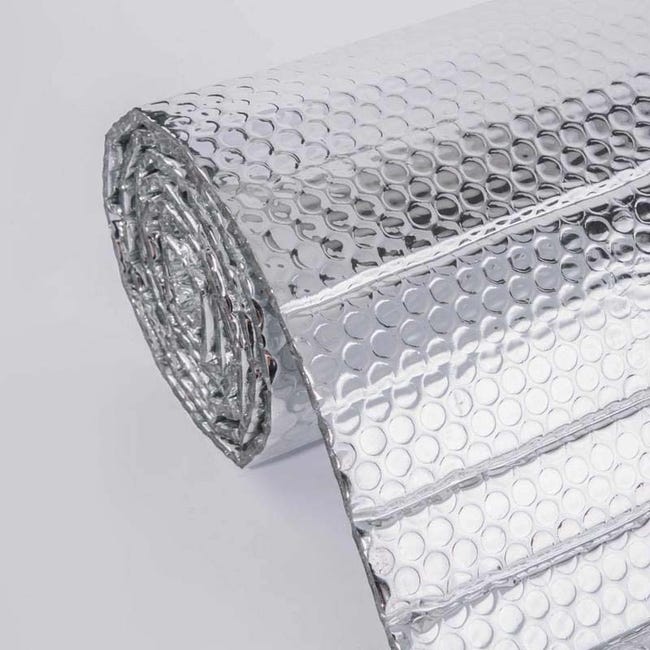 Film aluminium thermique 0,6×10m rouleau isolant fenêtres toits camping-car protection UV isolation solaire performante montage rapide - 7