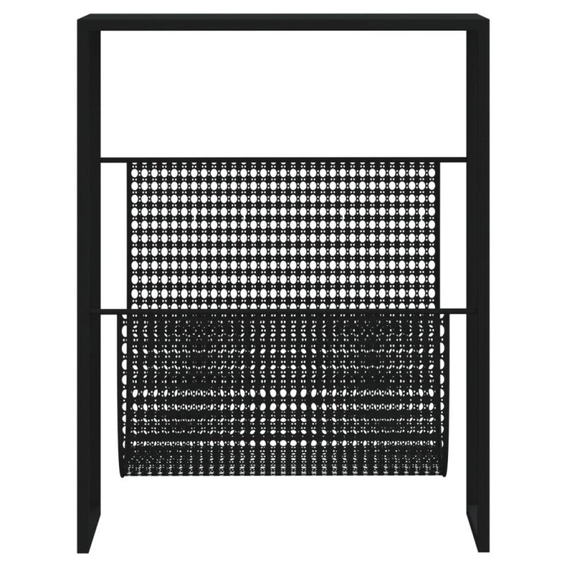 Porte revue Noir 35x15x45 cm Acier - 3
