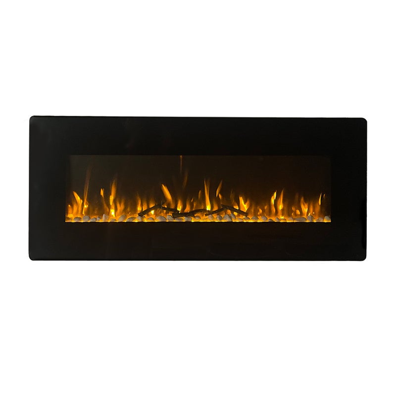 Kominek elektryczny do wbudowania w ścianę płomień wielokolorowy LED Dallas