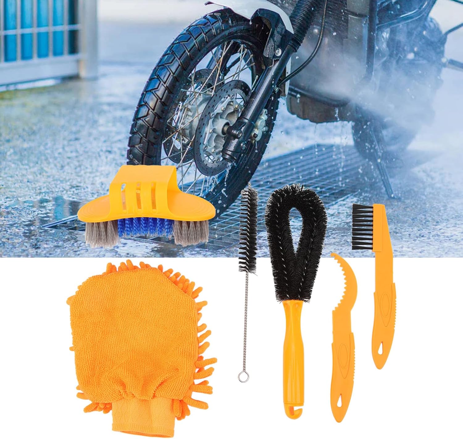 Nettoyeur Chaîne Vélo Transparent - Brosse Intégrée + Aimant - 15x7.2x3cm - 134g - Poignée Dégagement Rapide