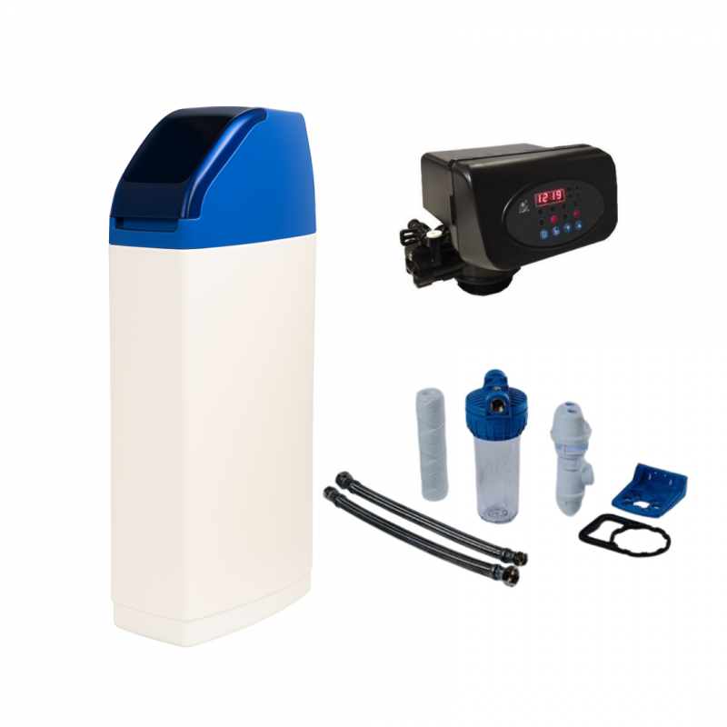 Adoucisseur d'eau 25L Vanne Canature complet avec accessoires