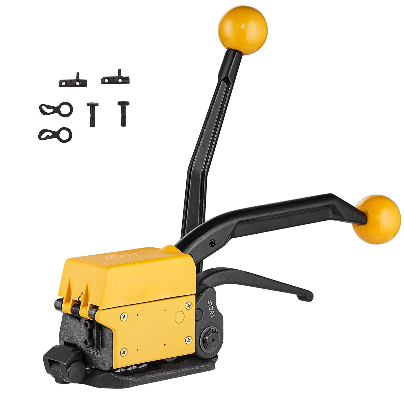 Cercleuse Manuelle Sangles Acier - Outil Cerclage PET/PP 16-19mm - Coupe Incluse - Idéale Emballage Petit Colis
