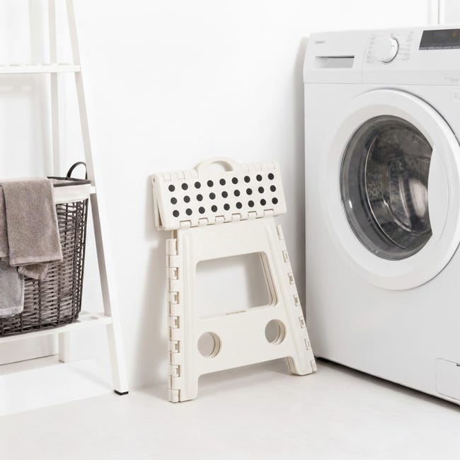 Sgabello Pieghevole LIEKUMM | Altezza Regolabile 3 Livelli, Portata 150 Kg | Per Cucina, Bagno, Campeggio