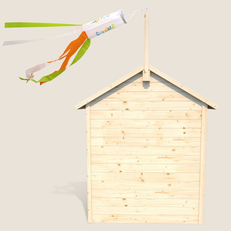 Cabane en bois avec fenêtre et boîte aux lettres GARANCE - 9