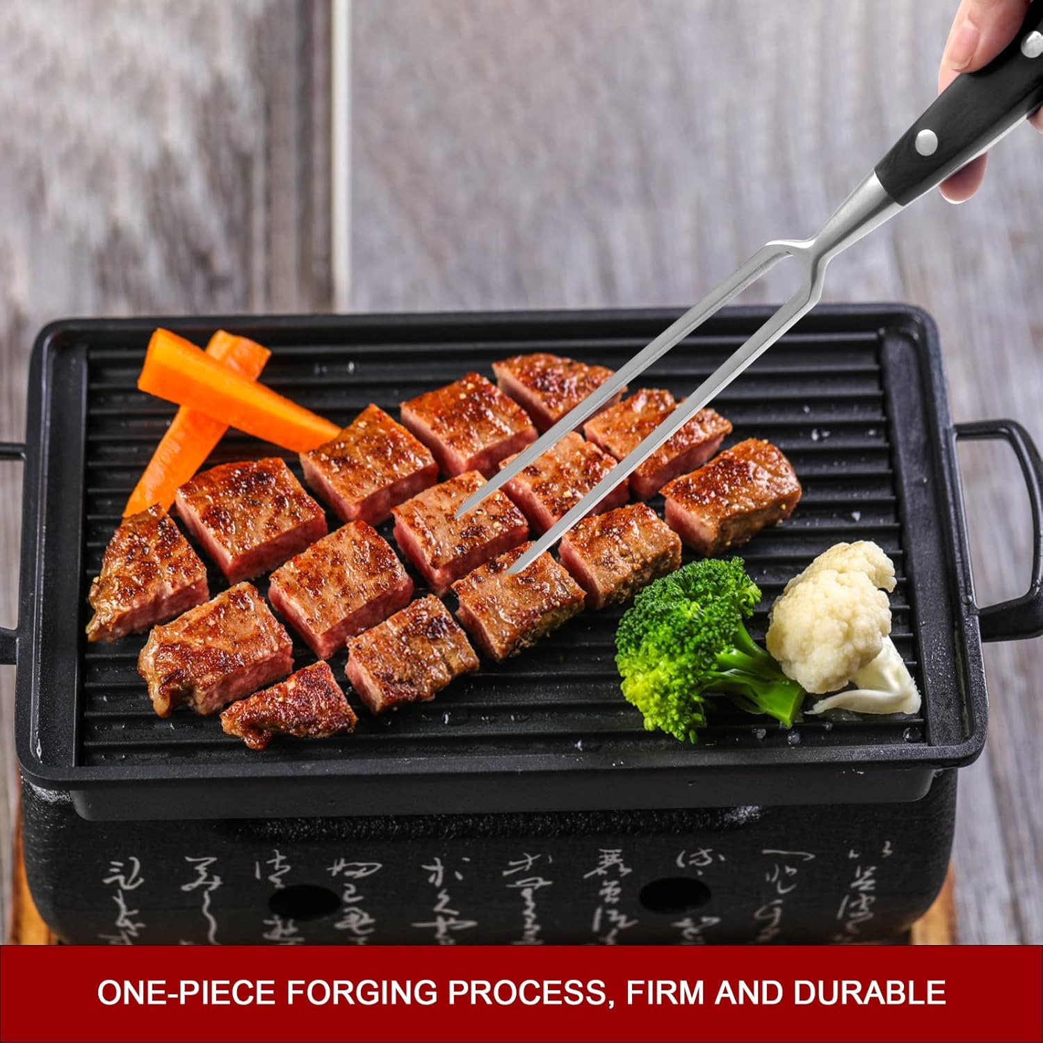 Garfo para Carne de 29cm com Cabo - Aço Inoxidável, Garfo para ...