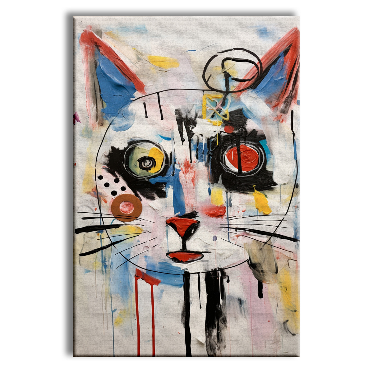 Pigatto - cuadro canvas contemporáneo en bastidor de madera, tamaño 50x70 cm