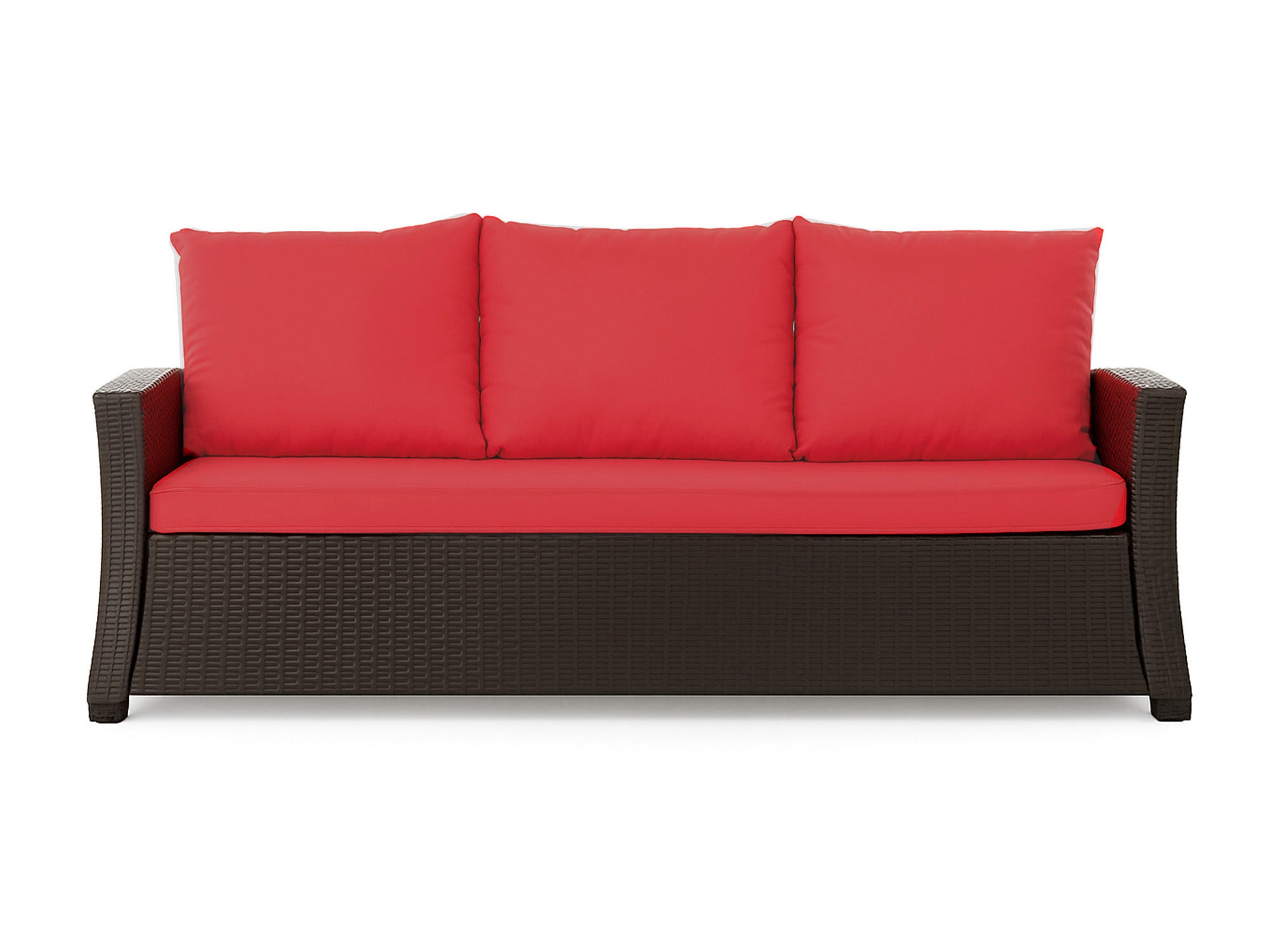 Poduszka ogrodowa na sofę rattanową 150x50x50cm poduszka na meble rattanowe czerwona, poduszka na balkon taras, poduszki na meble ogrodowe