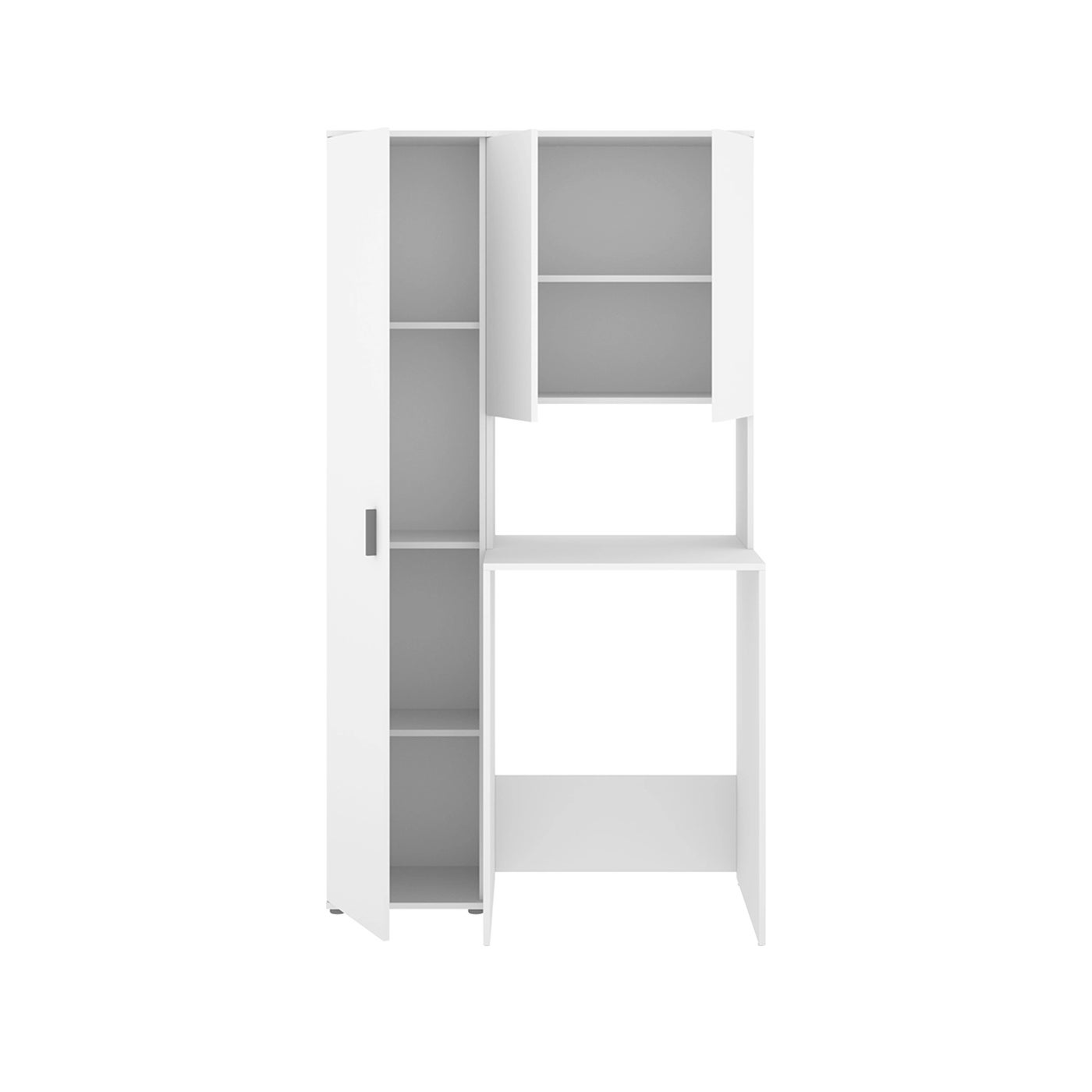 Armario para lavadora con modulo alto y columna auxiliar Fit - Blanco - Homekit - 7