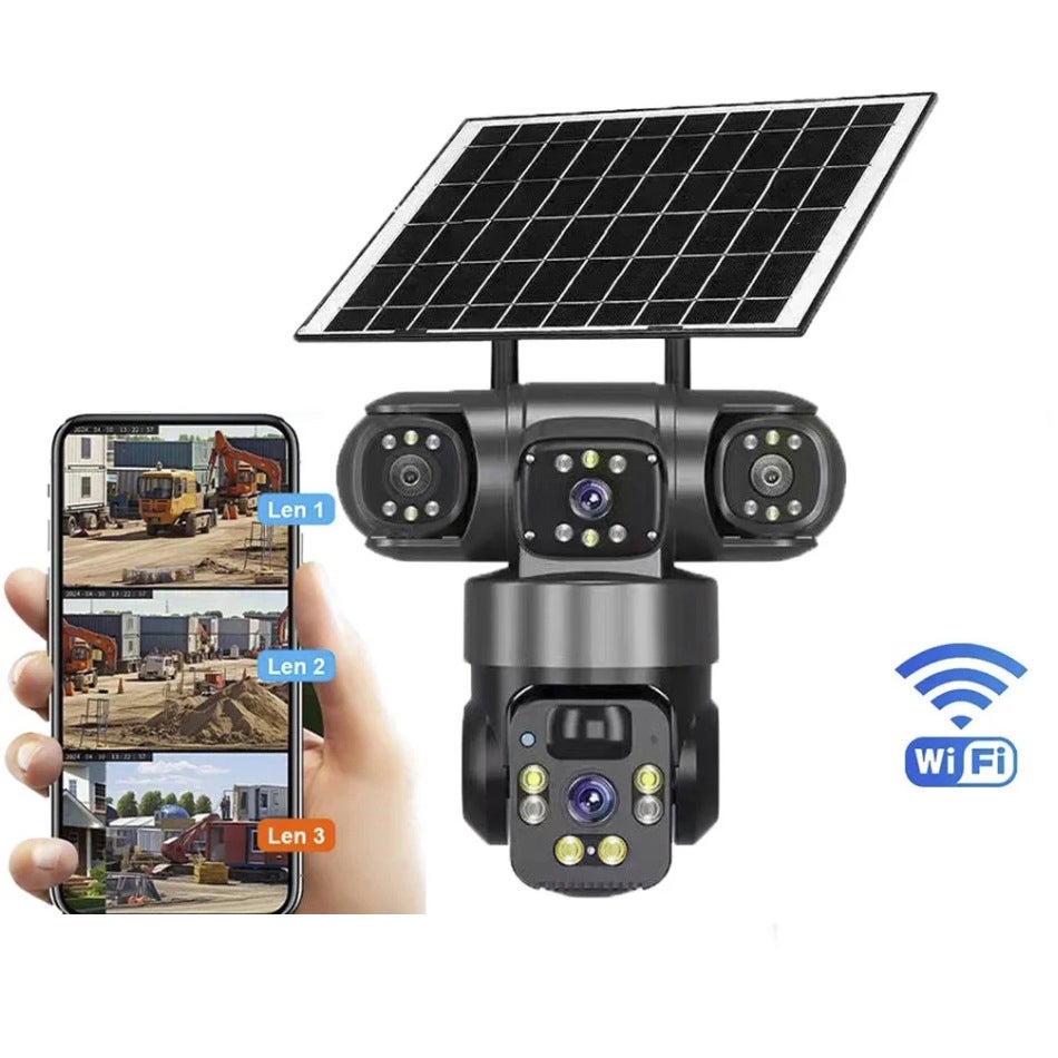 Telecamera Di Sicurezza Esterna CURISEE A Energia Solare - Wireless 2K, Batteria 4400mAh, Visione Notturna A Colori, PIR, IP65