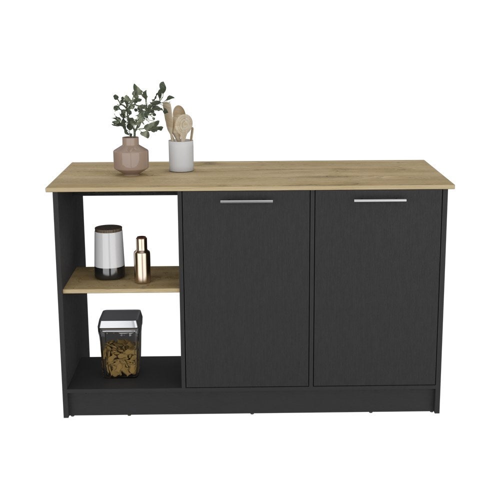 Tuhome Concept Isla De Cocina Juniper De 150 Cm, Wengué Y Macadamia , Leroy Merlin