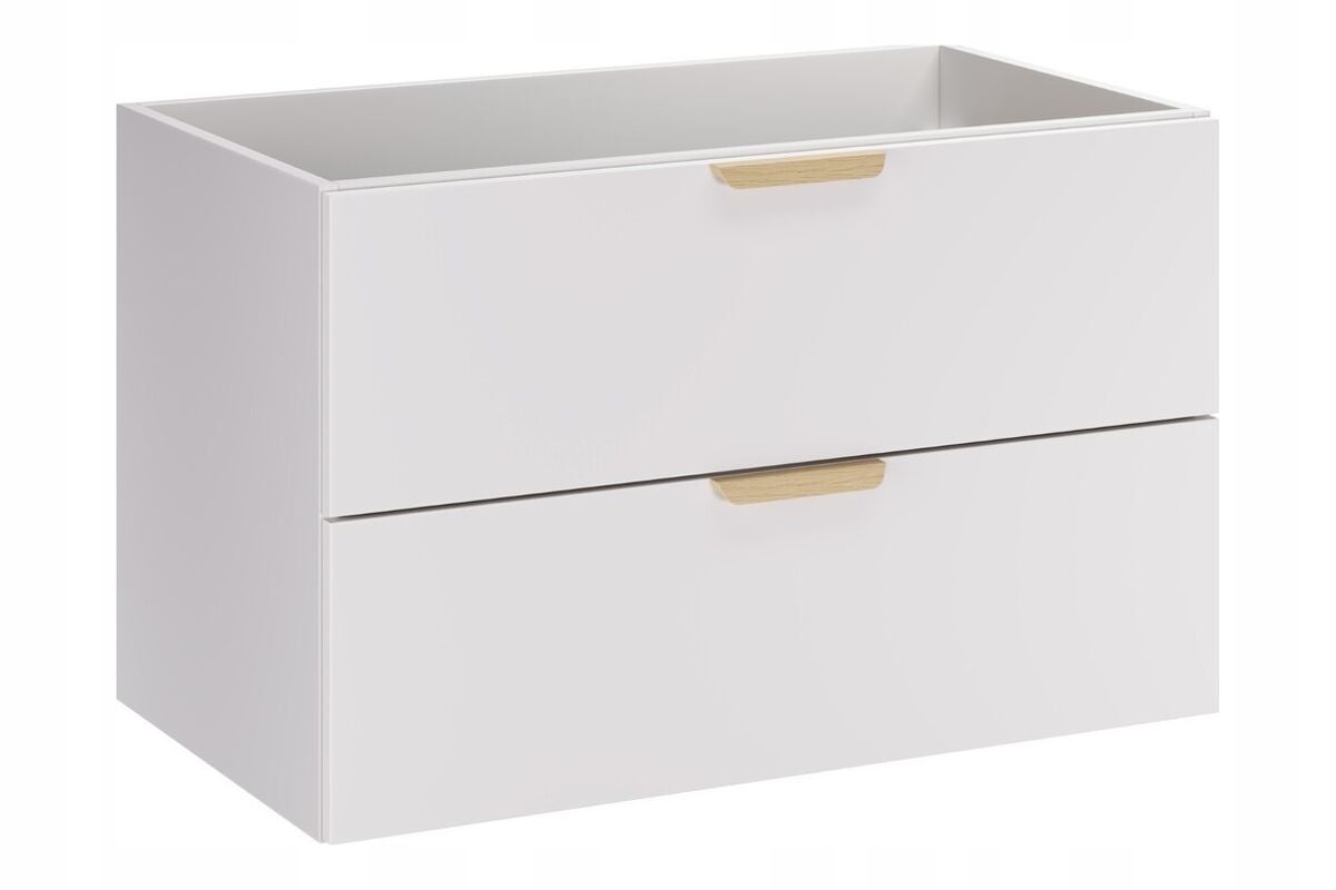 Szafka łazienkowa ASTER WHITE 80 cm biały mat 2 szuflady