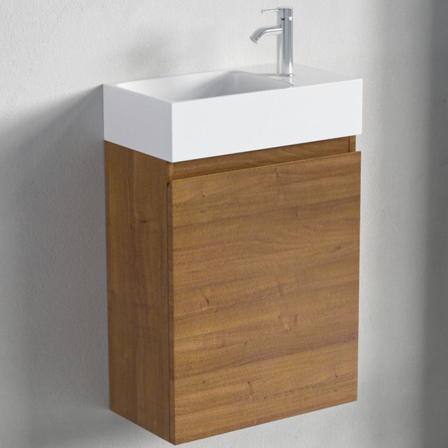 LOMAZOO meuble lave-mains Malibu chêne chaud - 40cm
