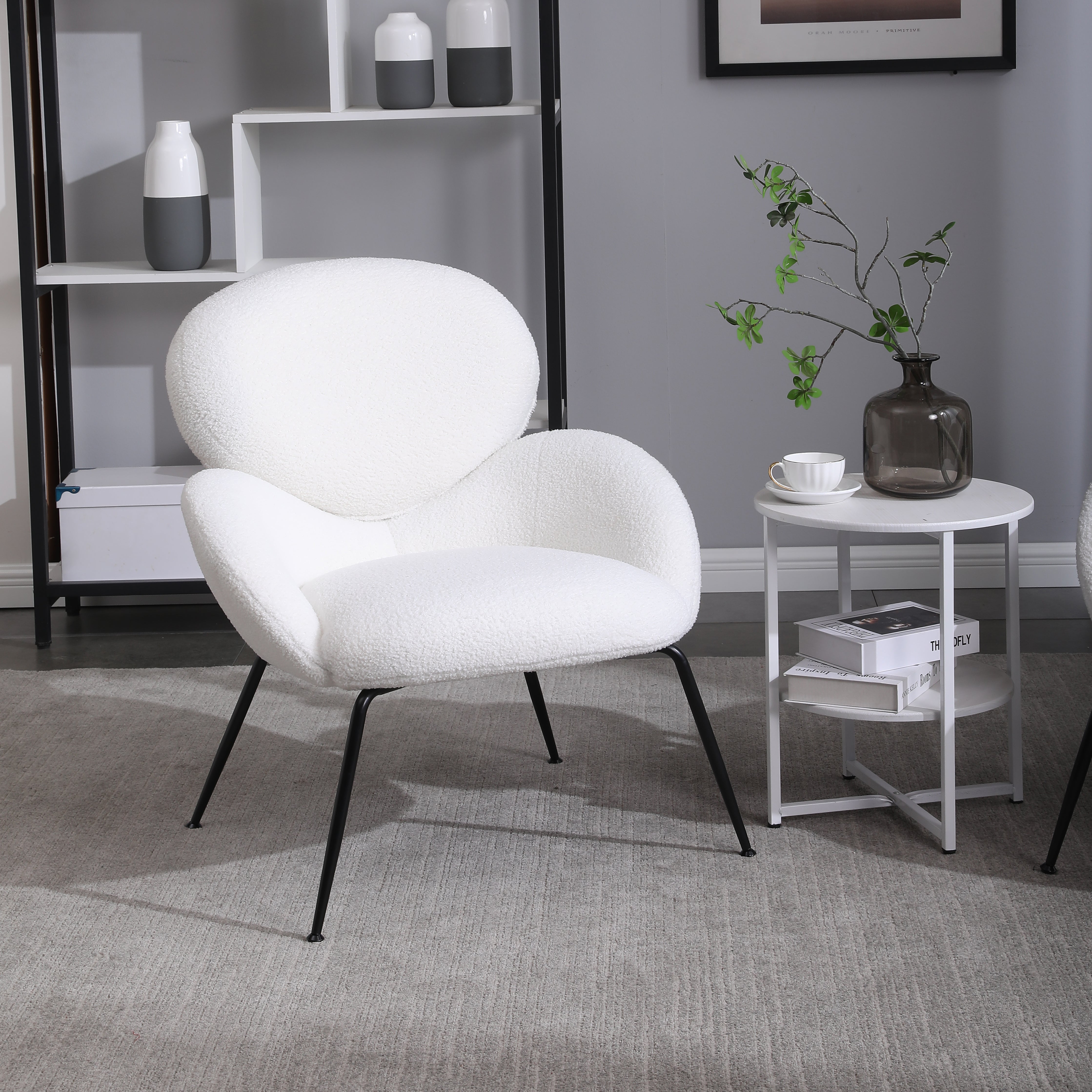 Fauteuil de bureau industriel vintage sur roulettes avec accoudoirs en